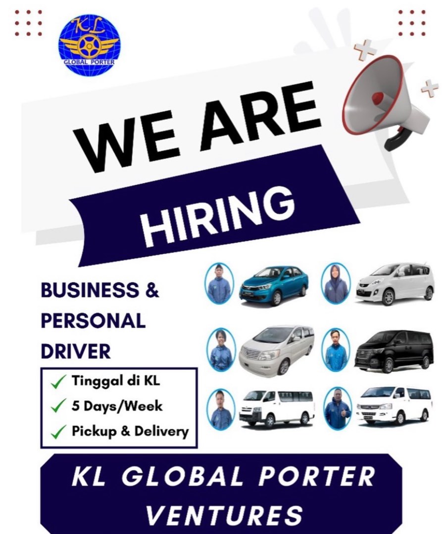 Company & Personal Driver, Jobs, Fulltime, Drivers & Delivery on Carousell
