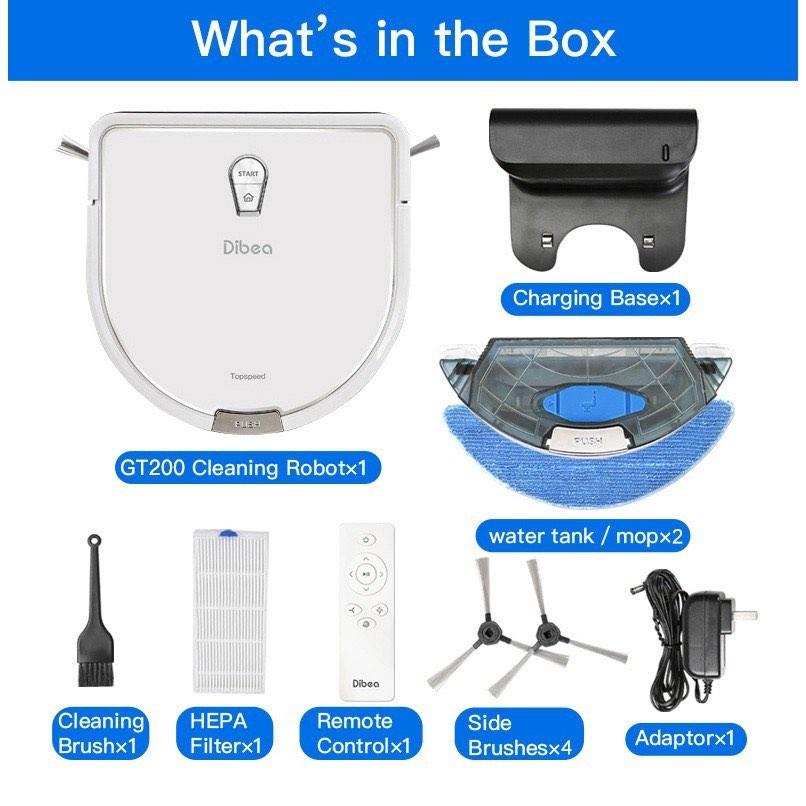 Dibea GT200 vacuum cleaner robot robotic smart household cleaning