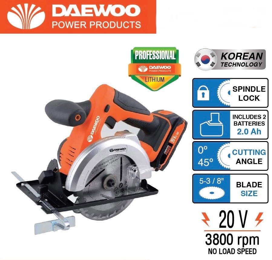 Daewoo cordless circular saw new arrivals