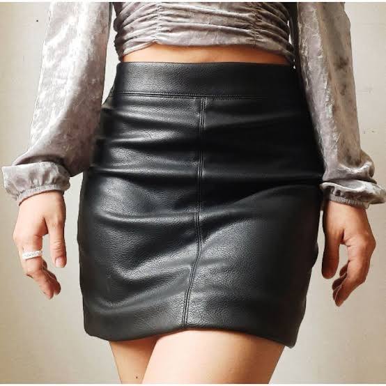 H&m womens leather skirt outlet
