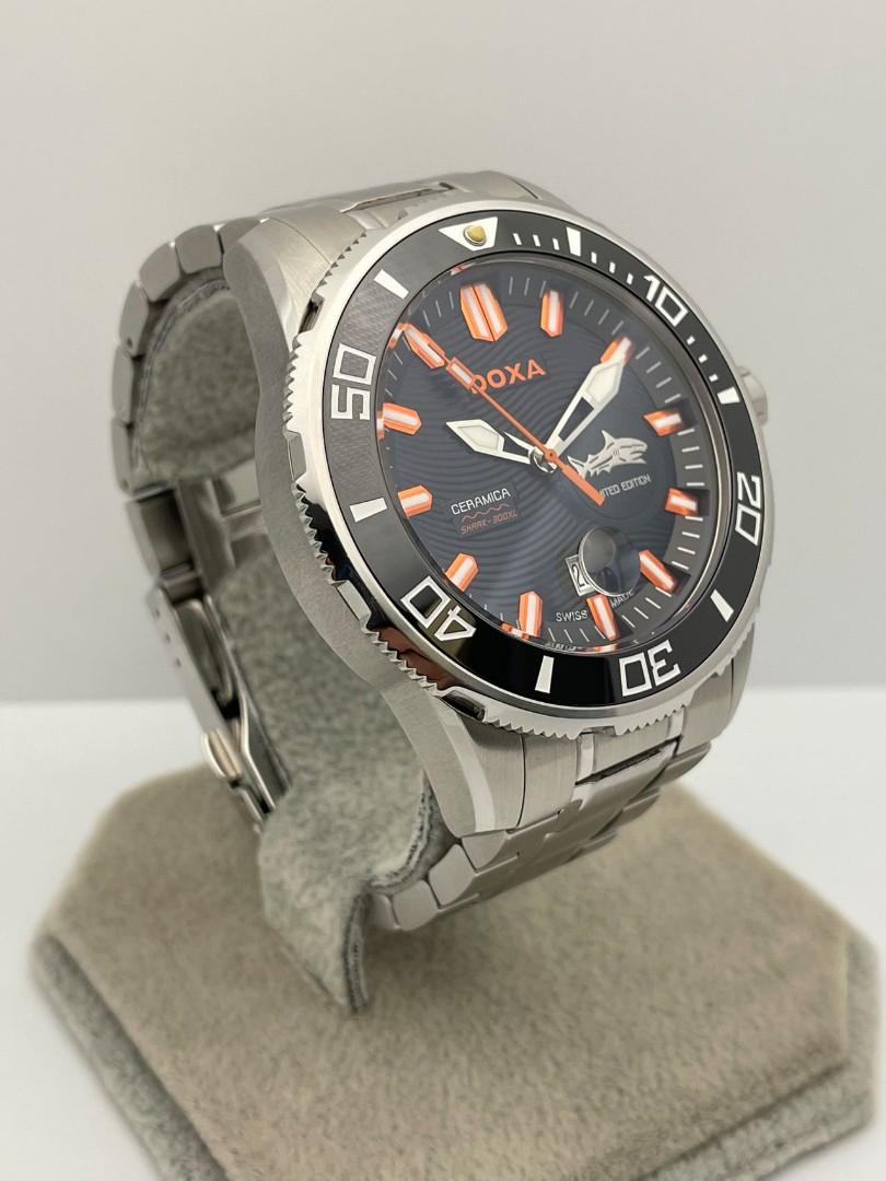 DOXA SHARK CERAMICA OCEAN XL LIMITED EDITION STAINLESS STEEL SWISS
