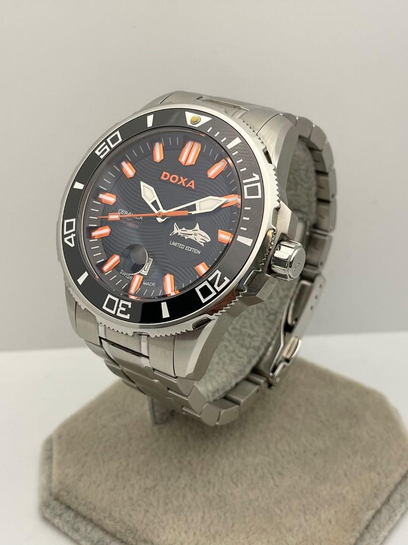 DOXA SHARK CERAMICA OCEAN XL LIMITED EDITION STAINLESS STEEL SWISS