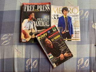 Ely Buendia of Eraserheads on magazine covers