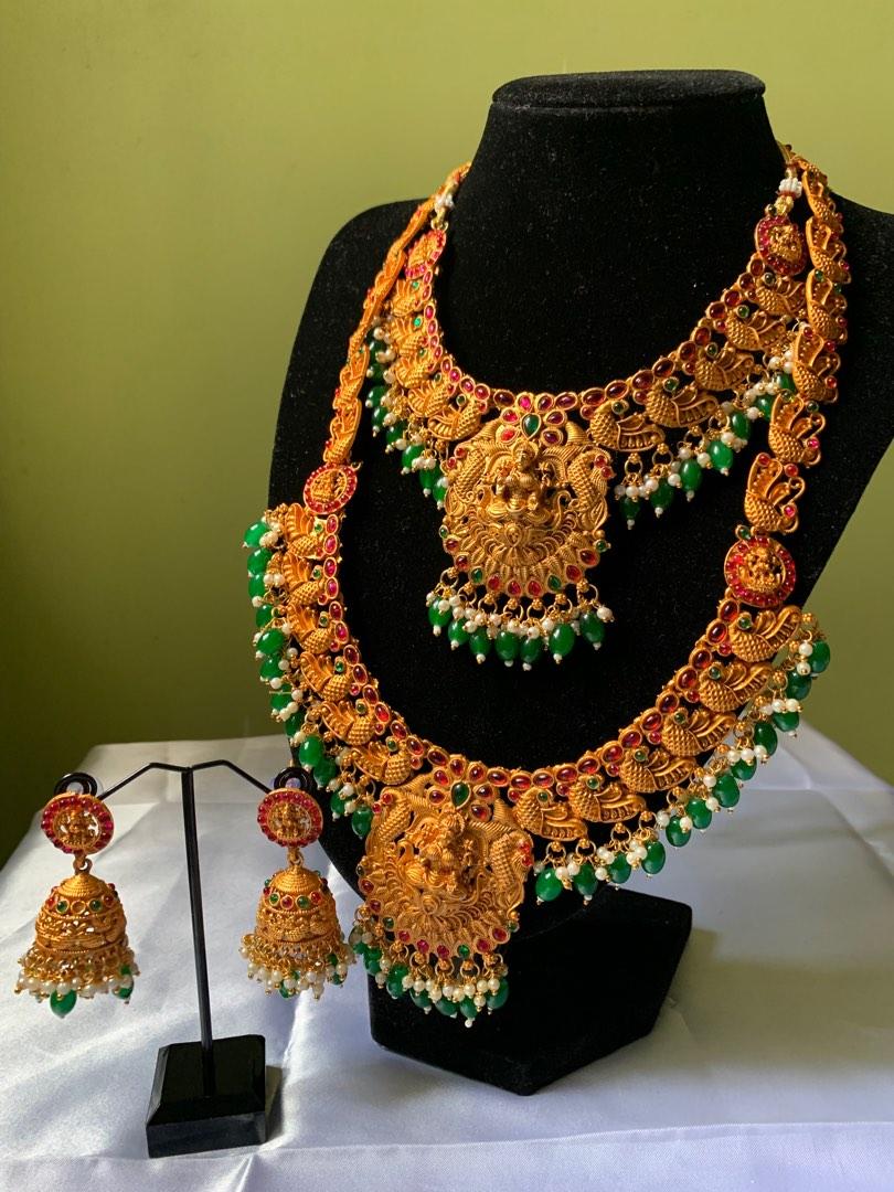Emerald discount temple jewellery