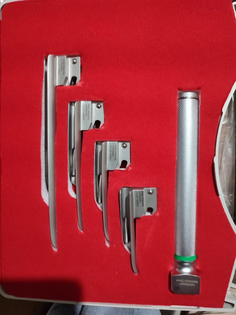 Fiber Optic Laryngoscope Set for Pedia (4 Blade), Health & Nutrition