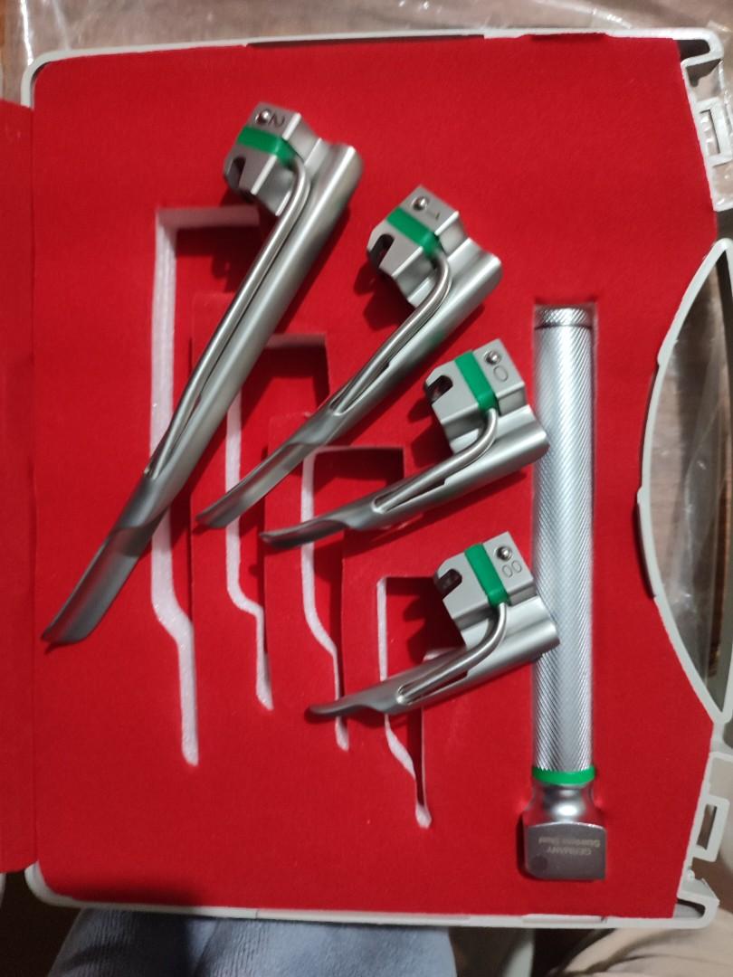 Fiber Optic Laryngoscope Set for Pedia (4 Blade), Health & Nutrition