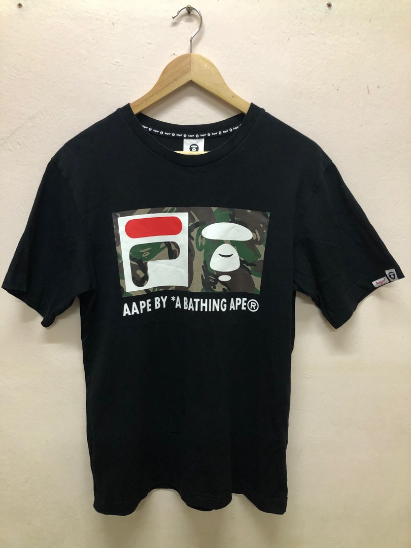 Fila best sale bape shirt