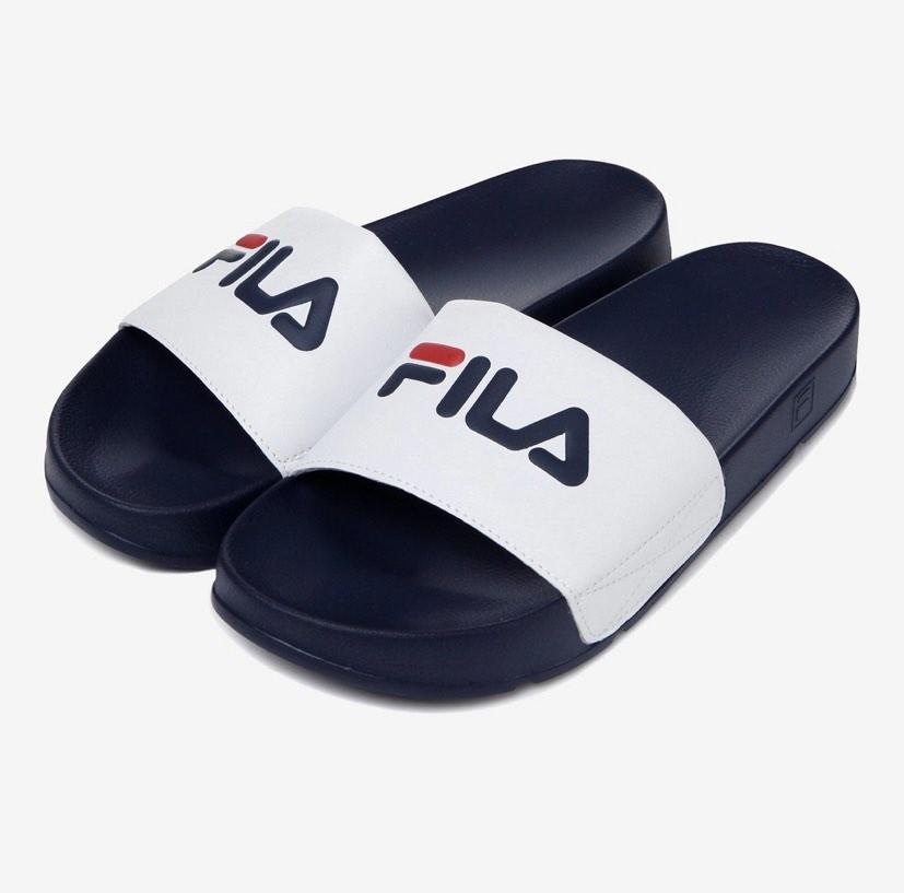 Fila slippers sales white