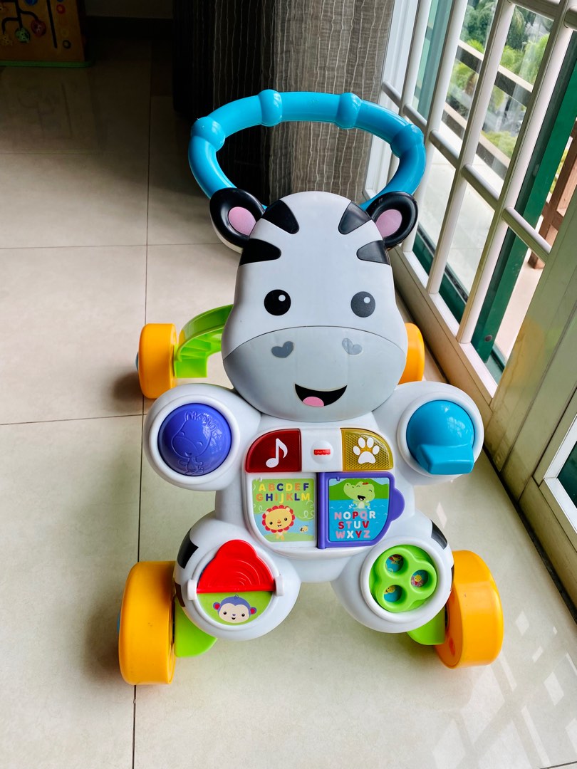 Fisher price Zebra baby walker, Babies & Kids, Infant Playtime on Carousell