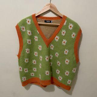 Flower Cardigan Vest