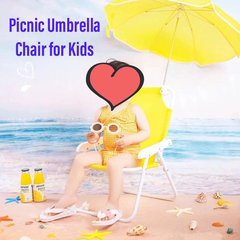 Kids chair with best sale umbrella