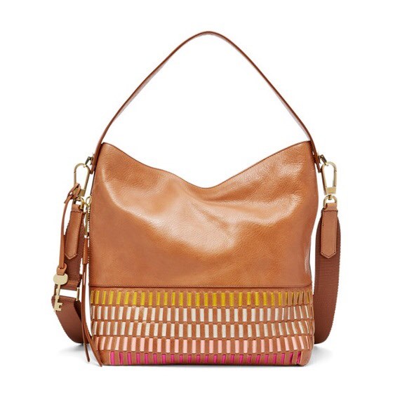 Fossil maya top hobo tan