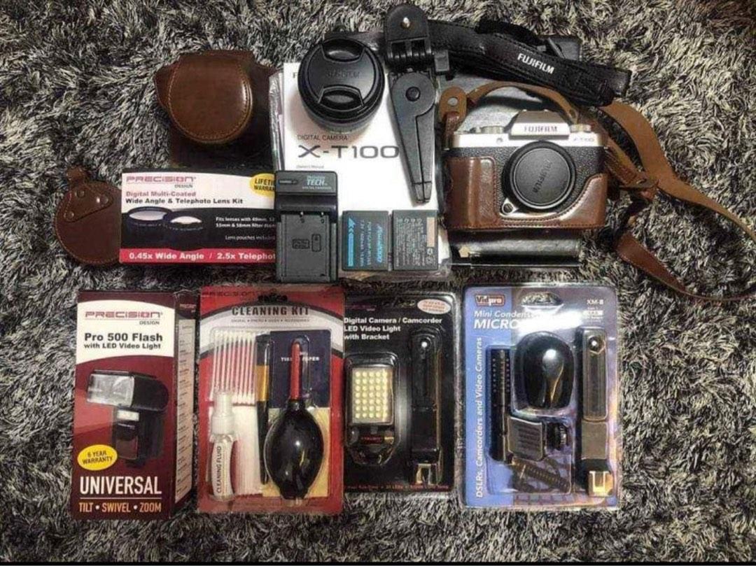 Fuji XT100 with Accessories, Photography, Cameras on Carousell