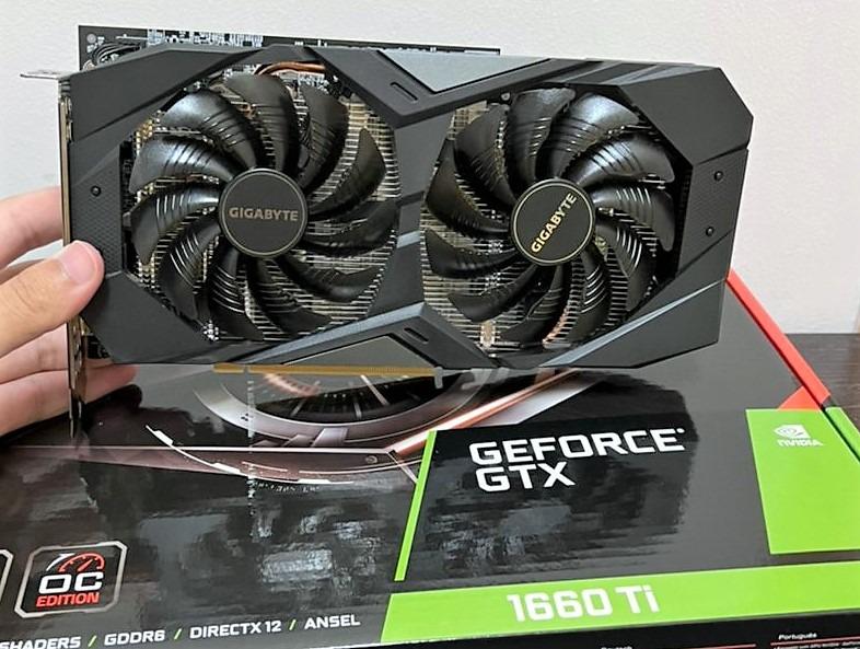 GIGABYTE GeForce GTX 1660 Pci_e_x16 OC 6GB GDDR5 Graphics Card, 2X  Windforce Fans, (GV-N1660OC-6GD)