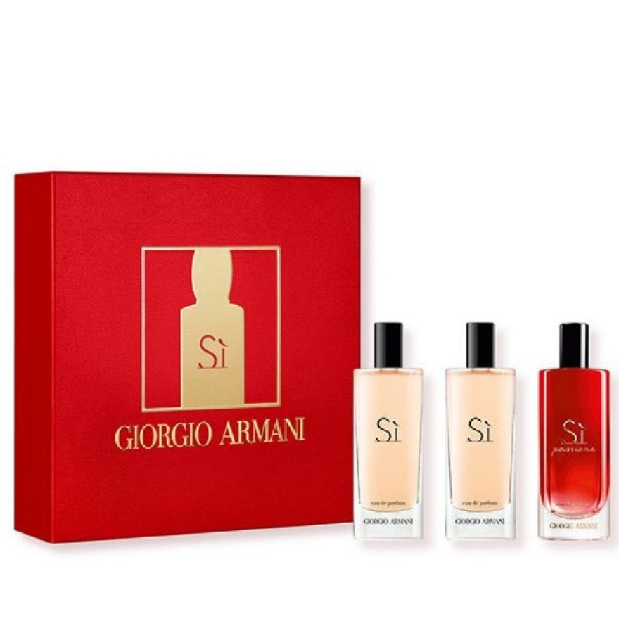 ?現貨?GIORGIO ARMANI SI 香水禮盒套裝（15ml x 3支）, 美容＆化妝品, 健康及美容- 香水＆香體噴霧- Carousell