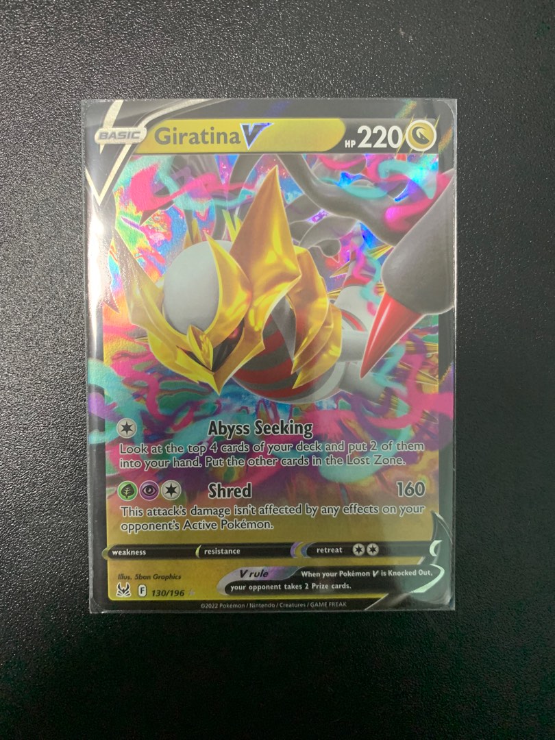 Giratina V 186/196 Swsh11: Lost Origin Pokmon TCG Lost Origin - GIRATINA V  Secret Rare 130/196 - Near Mint Condition Giratina Lost Origin Alt Art