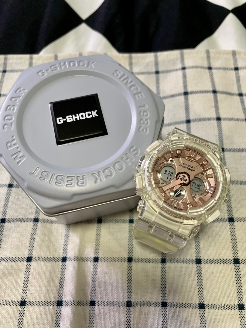 G-Shock Transparent Style Pink Gold Ladies' Watch, Women'S Fashion, Watches  & Accessories, Watches On Carousell
