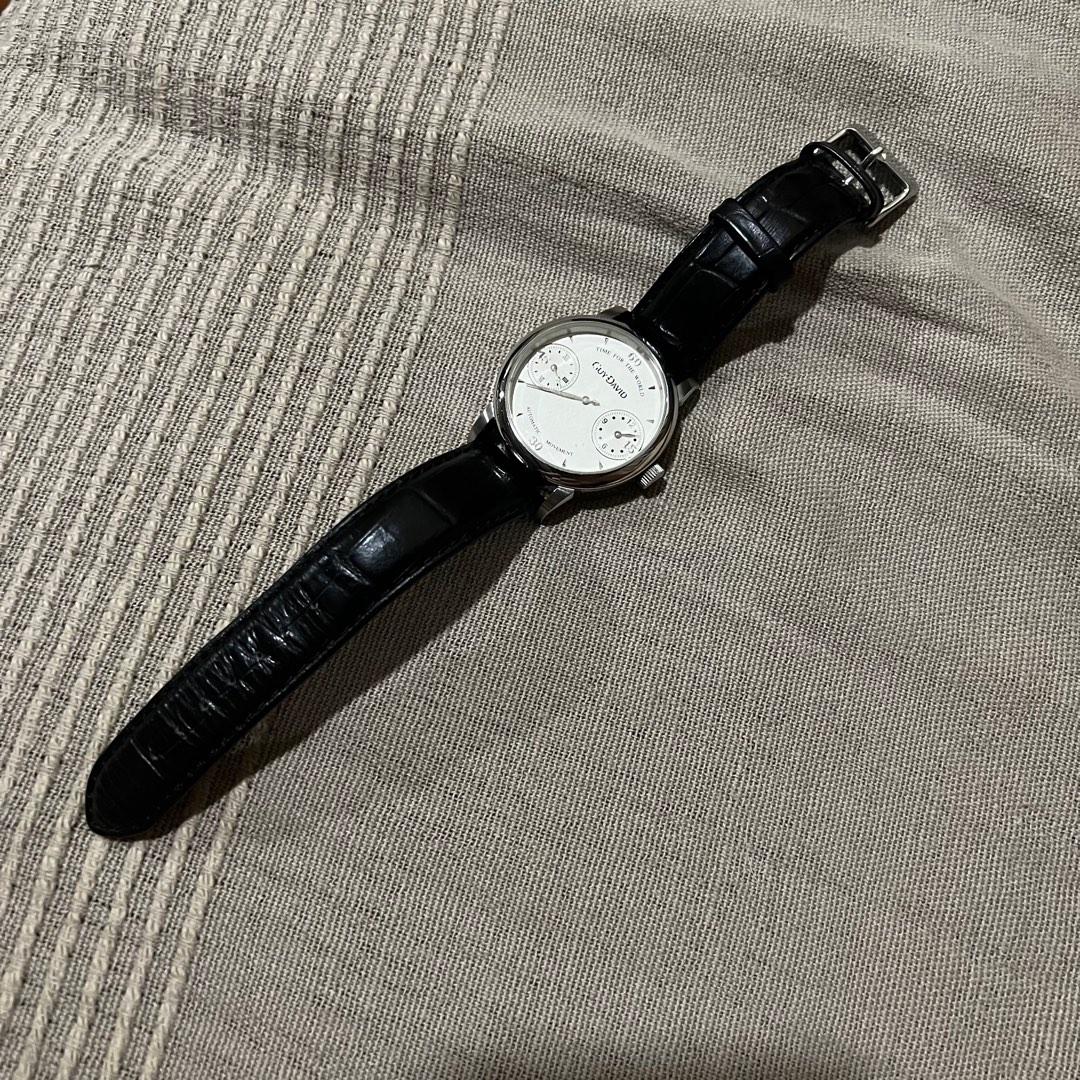 Guy David Automatic Genuine Leather Watch