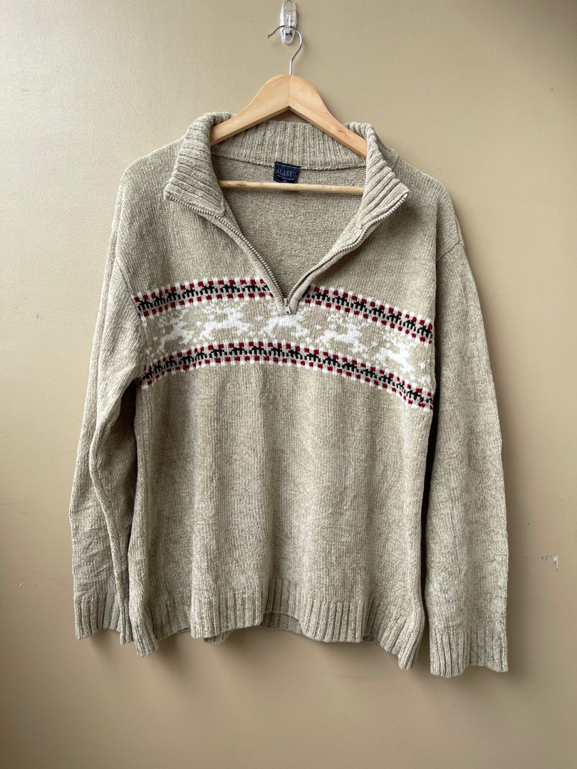 Half Zip Christmas Sweater, Men's 