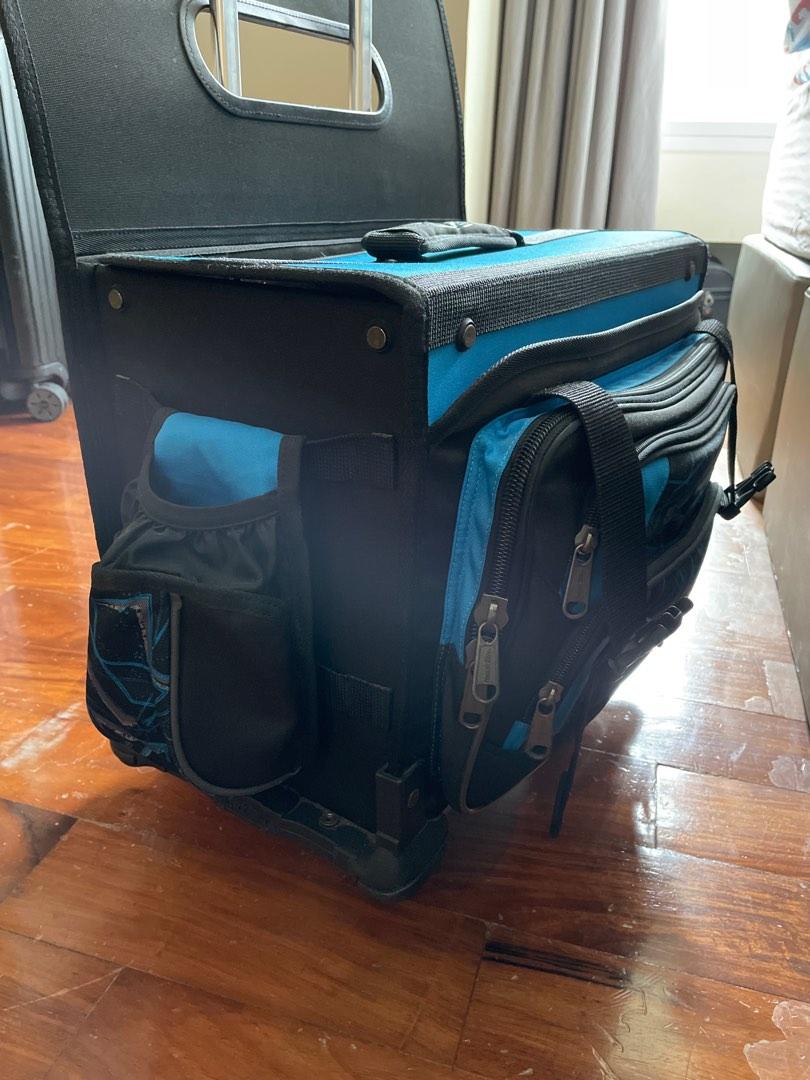 Hawk 5198 Large Trolley Boxtype school bag Black / Royal Blue