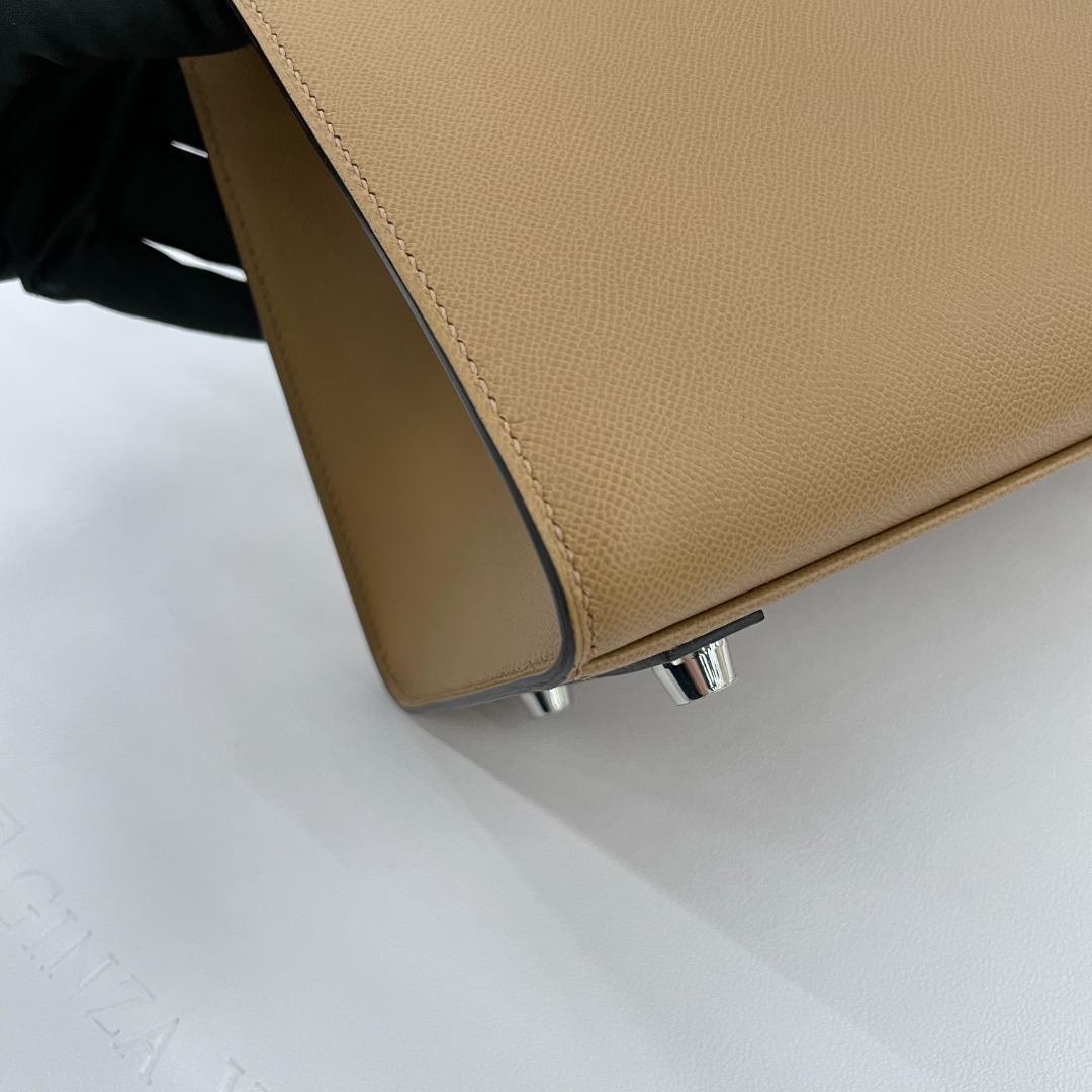 HERMÈS BIRKIN 25CM SELLIER HSS CHAI WITH LIME INTERIOR Epsom Leather w –  LuxuryPromise