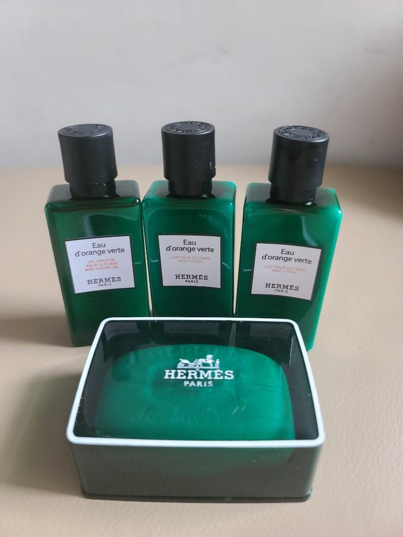 Hermes shampoo, shower gel and soap, body lotion set, 美容＆化妝品, 沐浴＆身體護理