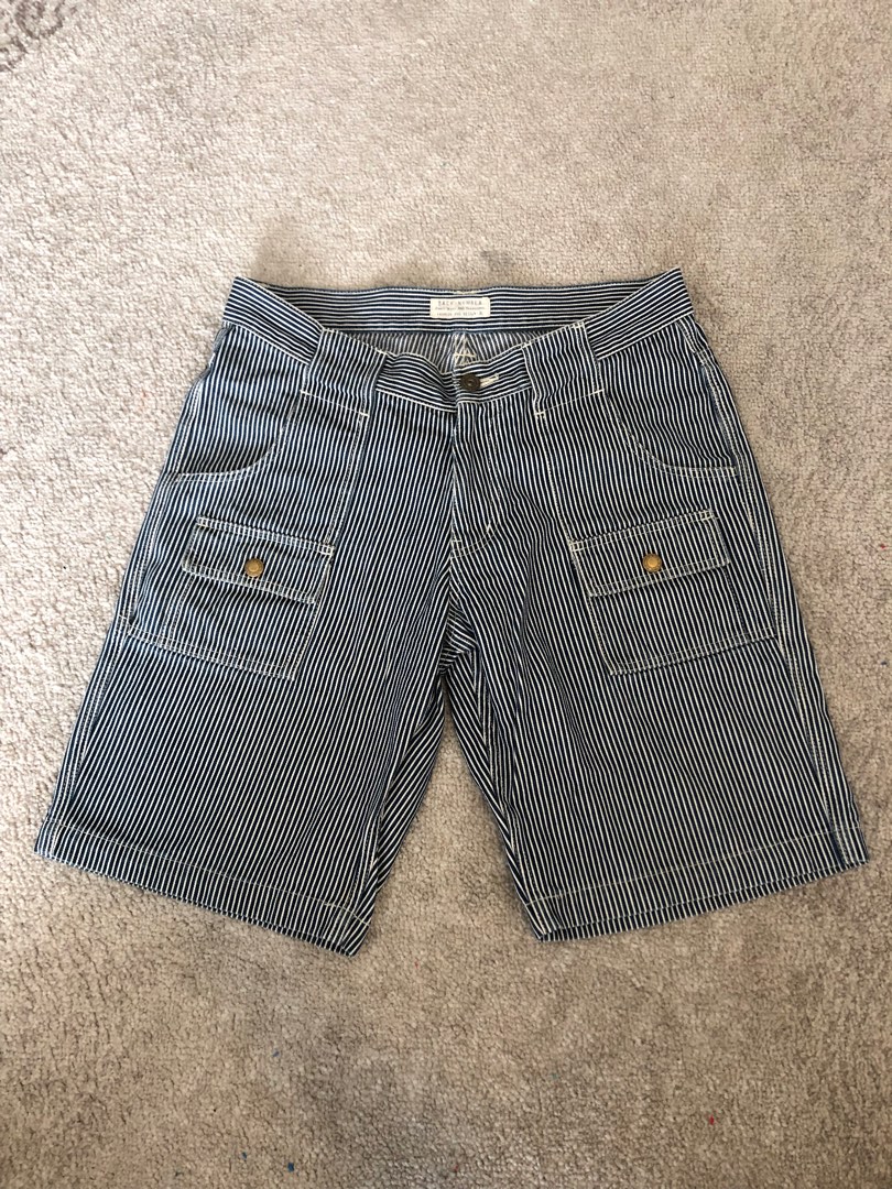 HICKORY STRIPE SHORTS BUSHPANTS Men s Fashion Bottoms Shorts on