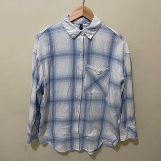 H&M Blue Oversized Flannel