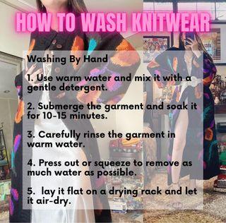 How to wash knitwear