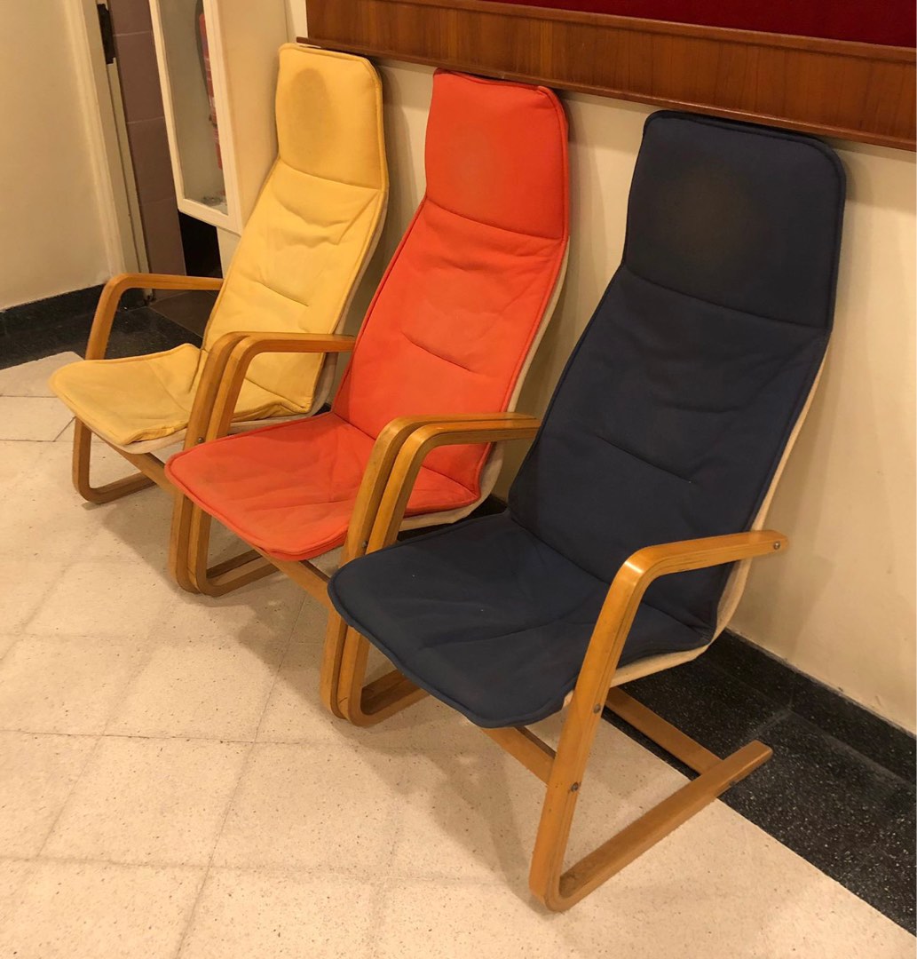 IKEA Poang Chairs, Furniture & Home Living, Furniture, Chairs on Carousell