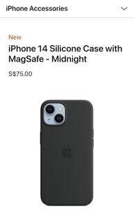 Apple iPhone 14 Silicon Case with MagSafe - Midnight BNIB