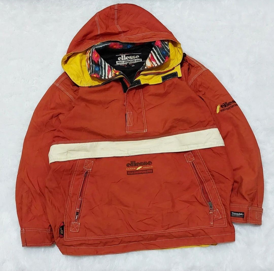 JAKET THRIFT ELLESSE SNOWBOARD SKI GOLDWIN VINTAGE CAGOULE UNISEX