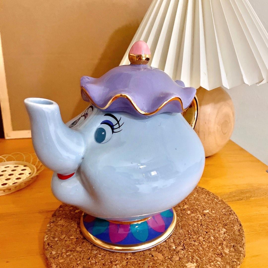 Japan Disney Belle Beauty and the Beast Mrs Potts Teapot, Furniture