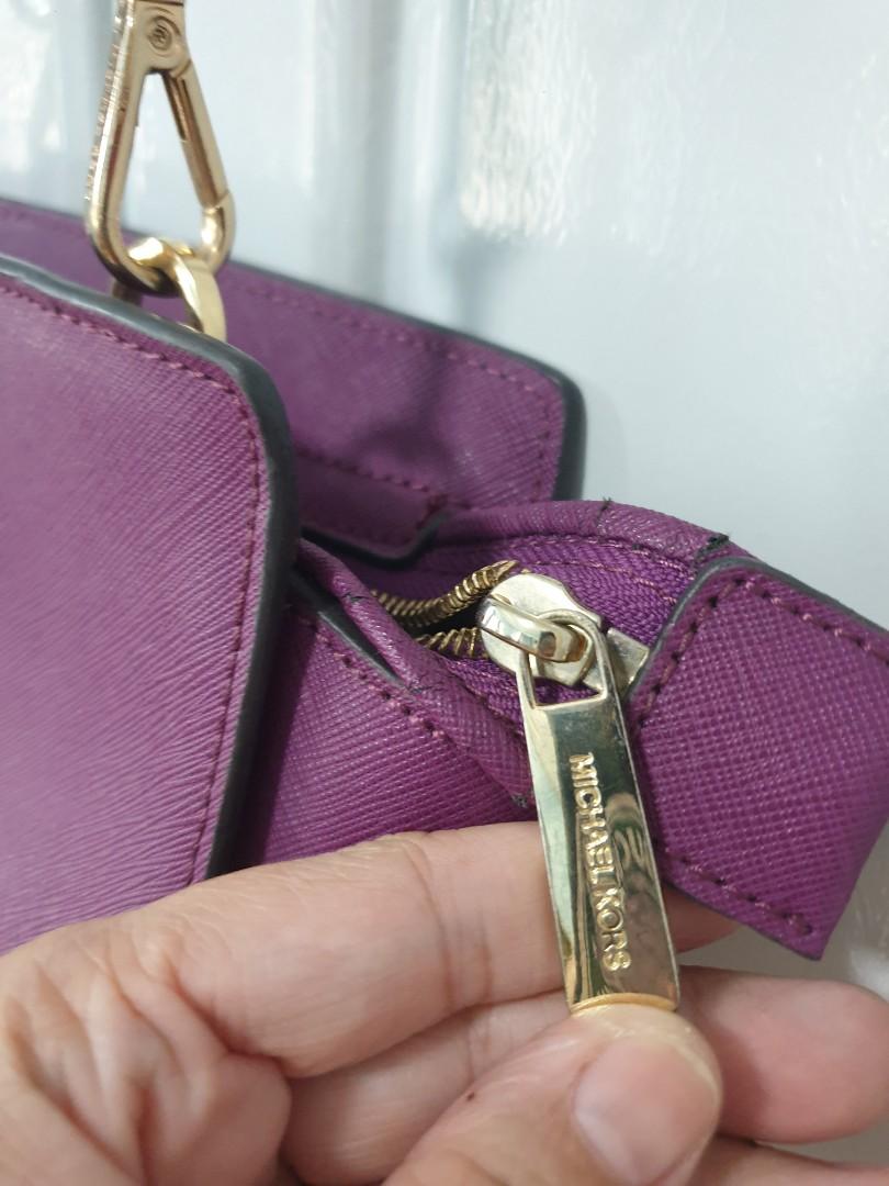 Michael kors purple sale clutch