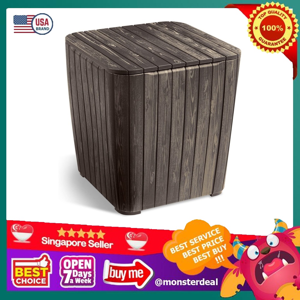 Keter Resin Luzon Outdoor Table with Extra Hidden Storage for Cushions