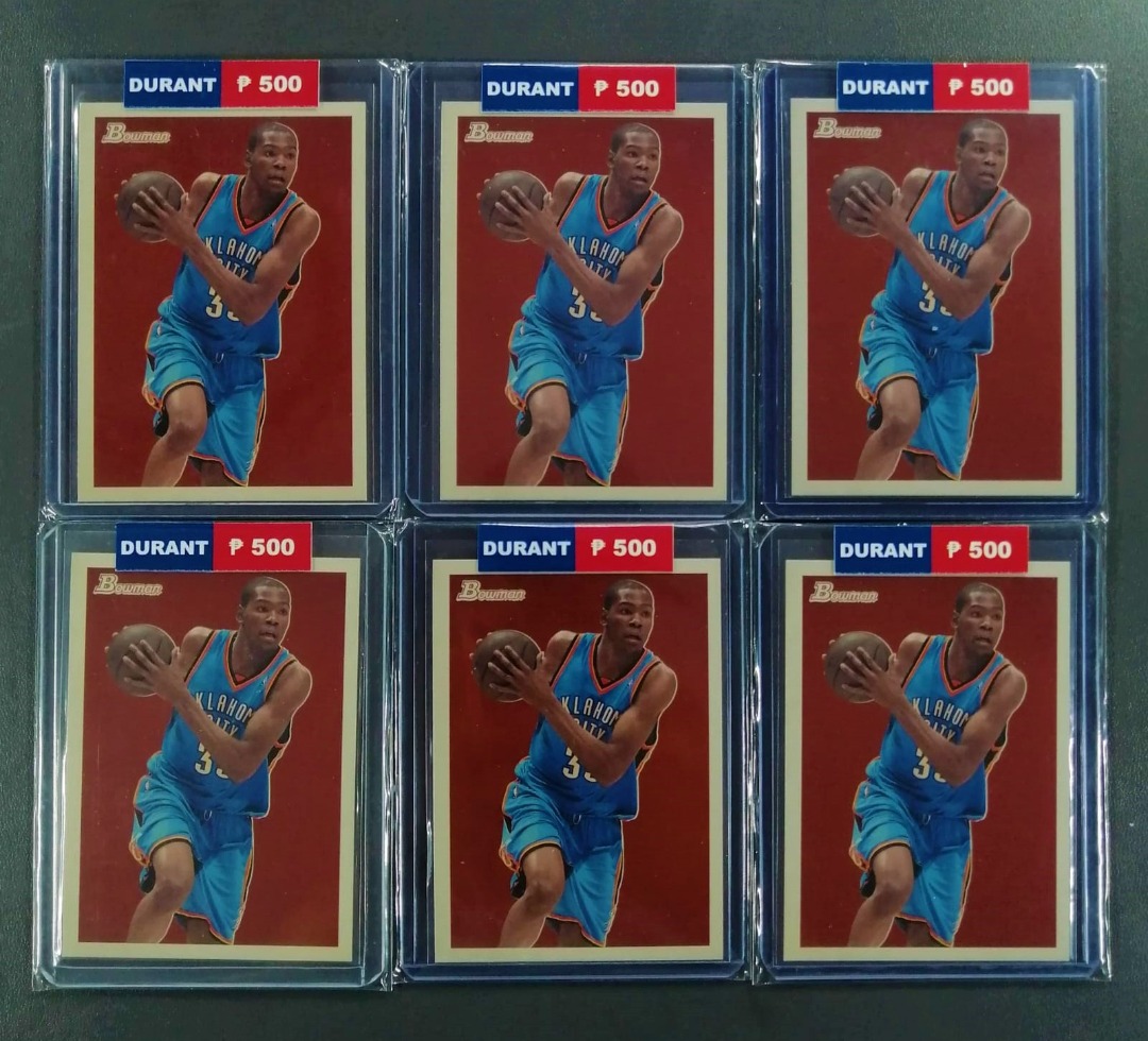 Kevin Durant Bowman NBA Cards with Free Toploader, Hobbies & Toys, Toys ...