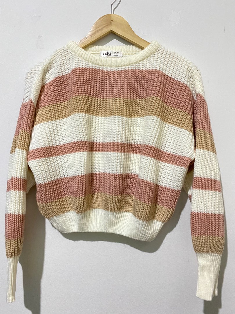 Knitted stripe top, Women's Fashion 