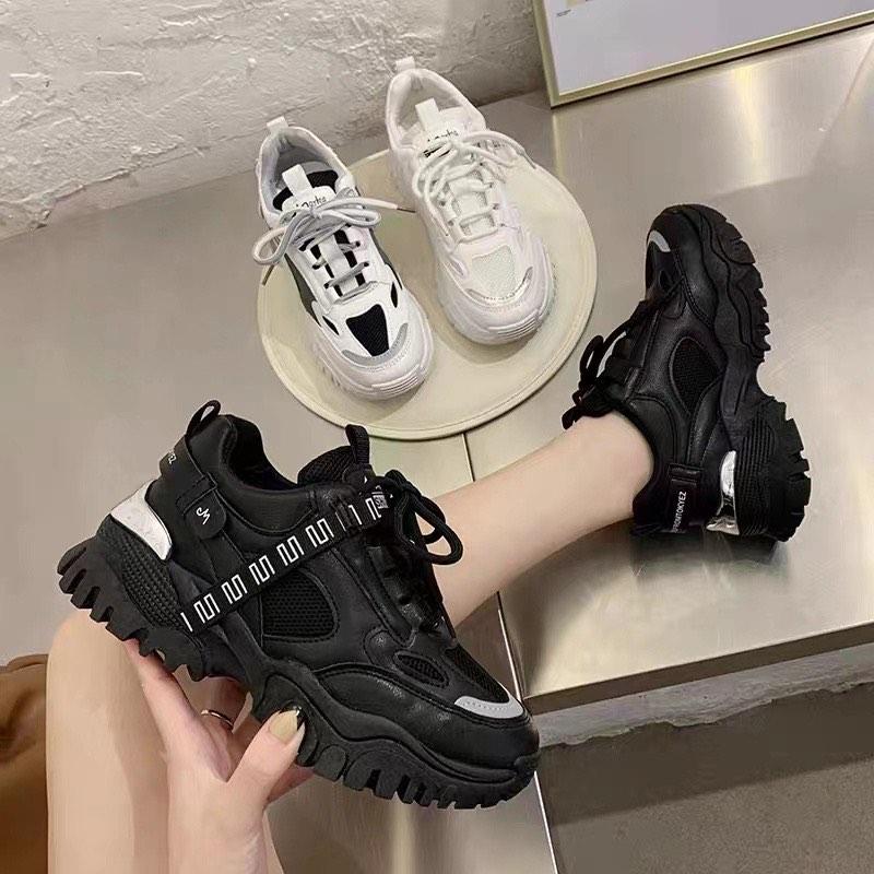 Korean Black Wedge Rubber Shoes