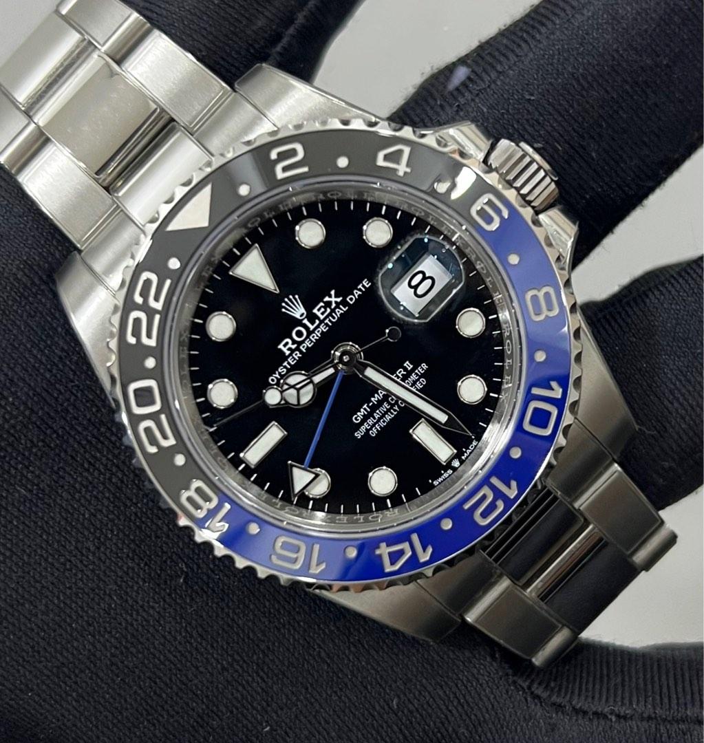 LIKE NEW ROLEX GMT MASTER II CERAMIC BATMAN 40mm FULL SET