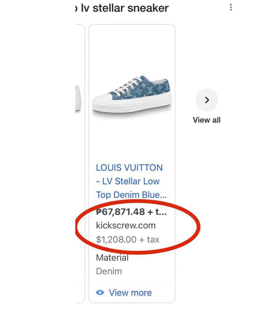 Louis Vuitton Stellar Denim Sneaker 37 – STYLISHTOP