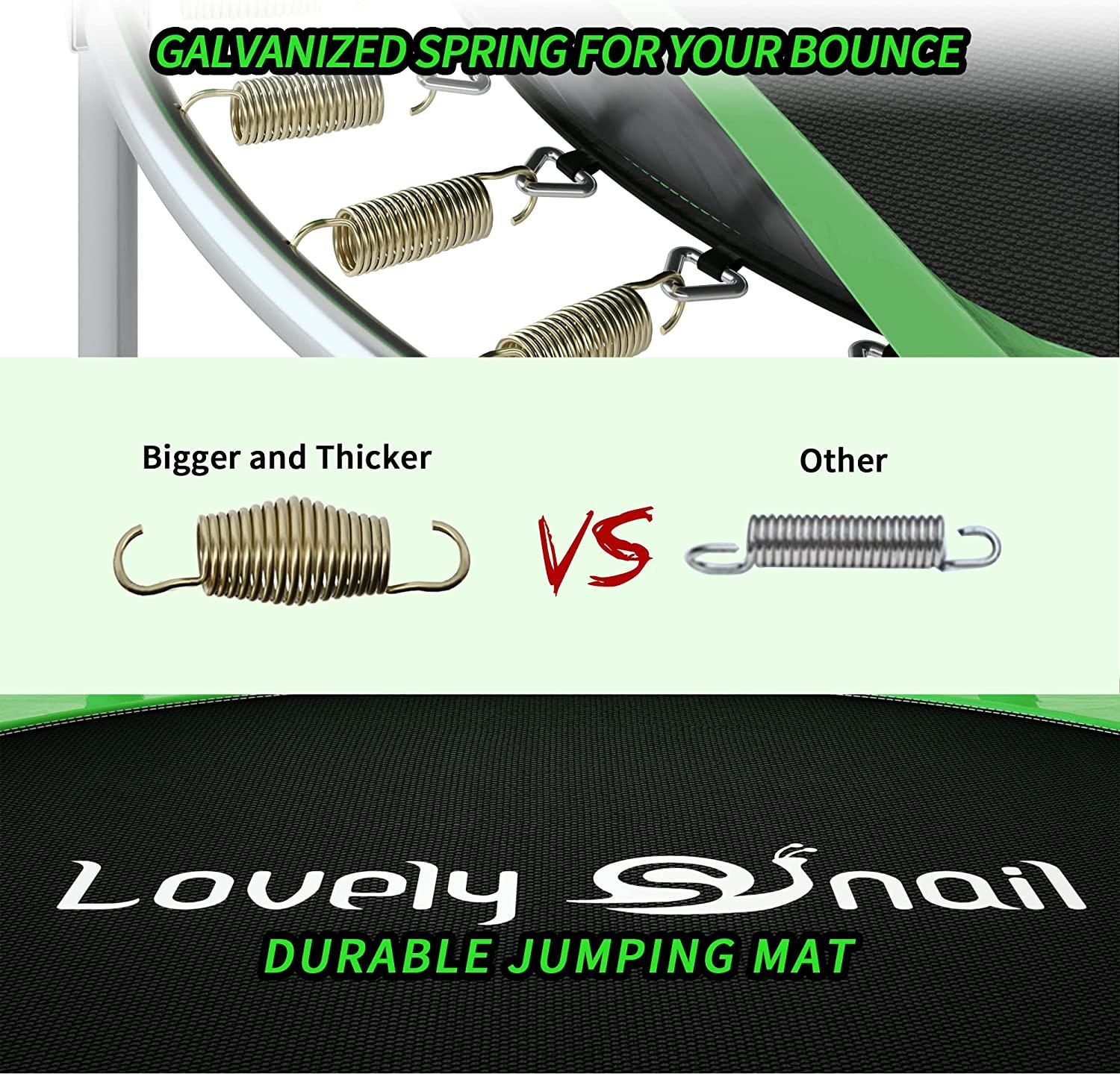 Lovely Snail 5FT Trampoline for Kids with Safety Enclosure Net ...