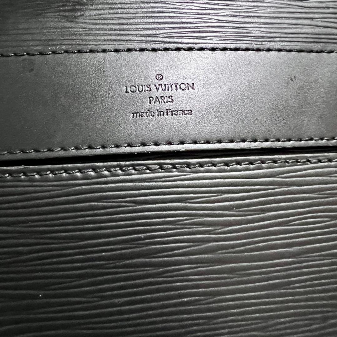 LOUIS VUITTON Epi Bassano Briefcase Black 1017272