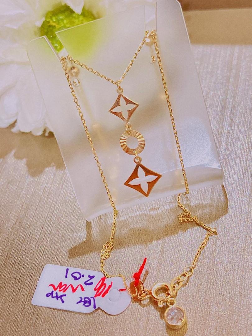 LV EDGE NECKLACE 18 & 20 HKSETTING, Women's Fashion, Jewelry &  Organizers, Necklaces on Carousell