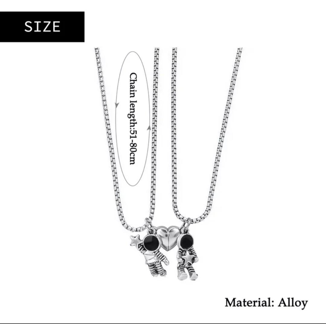 Magnetic Couple Friendship Necklace Women s Fashion Jewelry