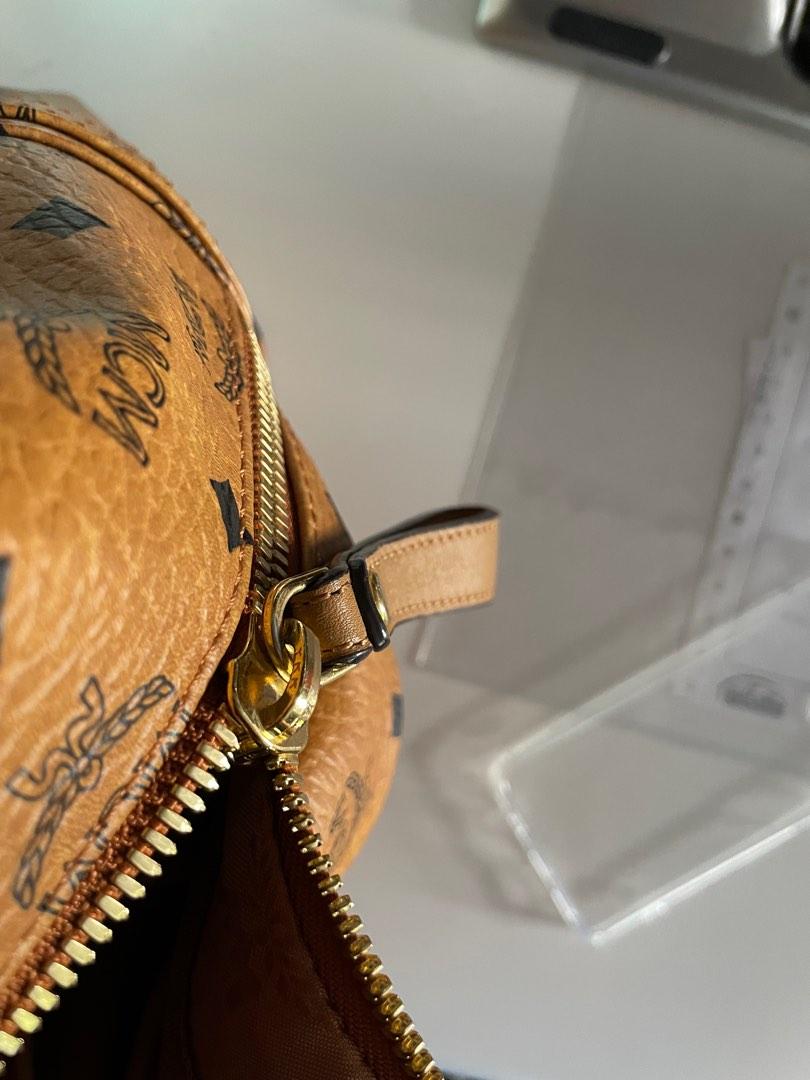 MCM Backpack Visetos Nordstrom Exclusive Medium Cognac/Safari