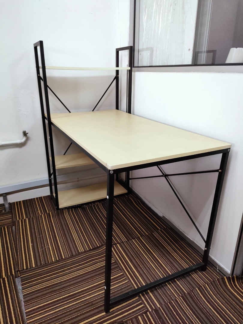 Metal frame study desk, Furniture & Home Living, Furniture, Tables