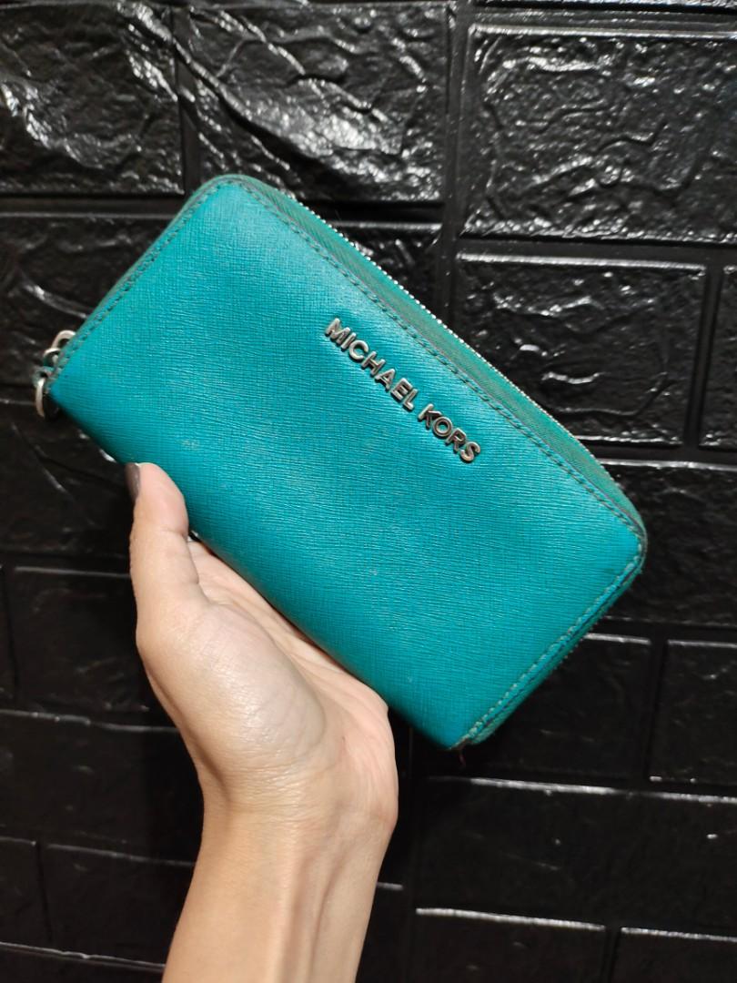 Michael kors teal wallet new arrivals