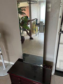 Mirror with cabinet
