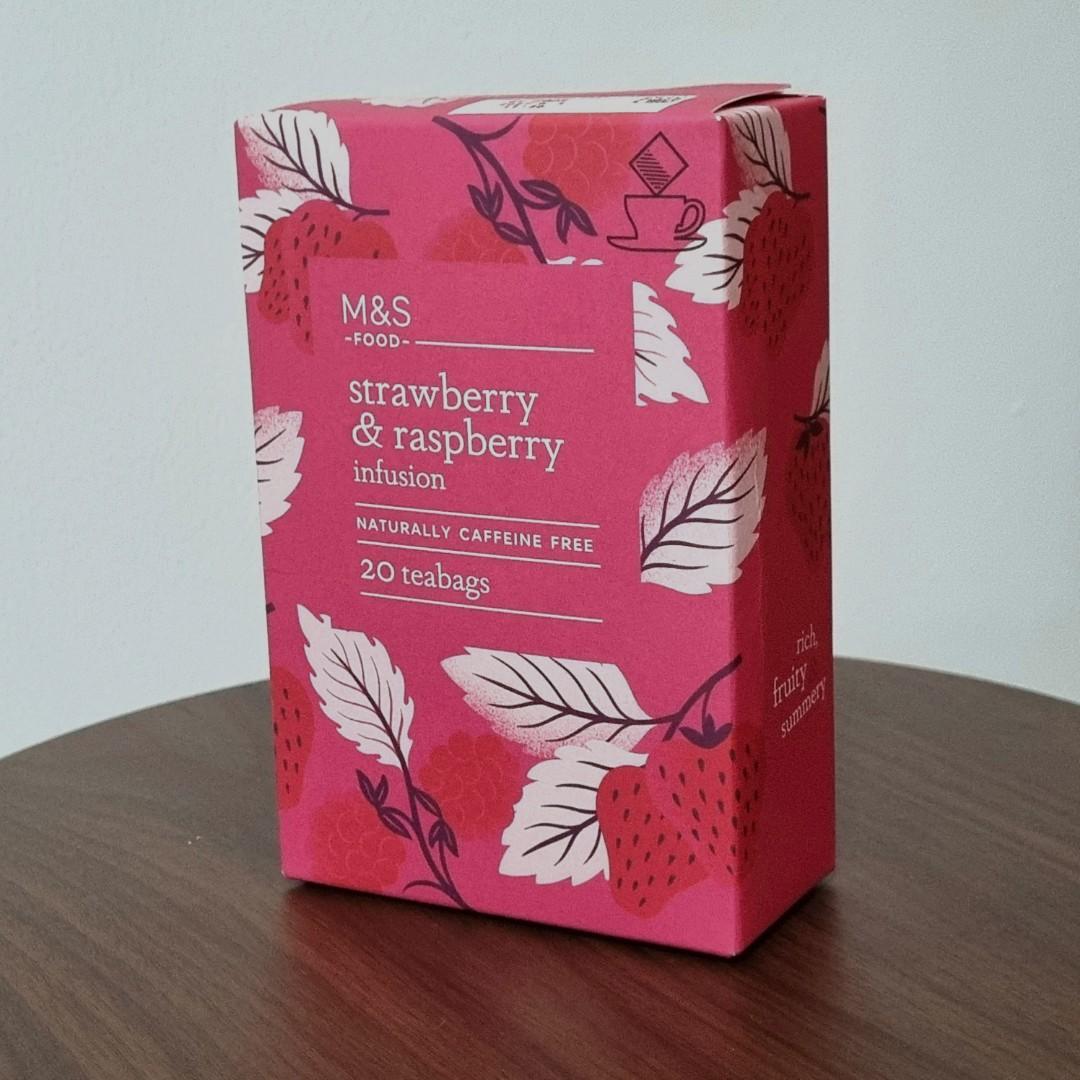 M&S Green Tea with Jasmine / Strawberry & Raspberry Infusion 20 Teabags