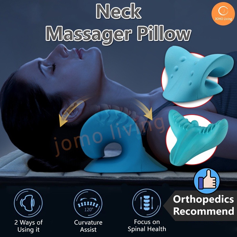 Neck Massager Pillow Neck Stretcher C Rest Neck V Shape Pillow Cervical